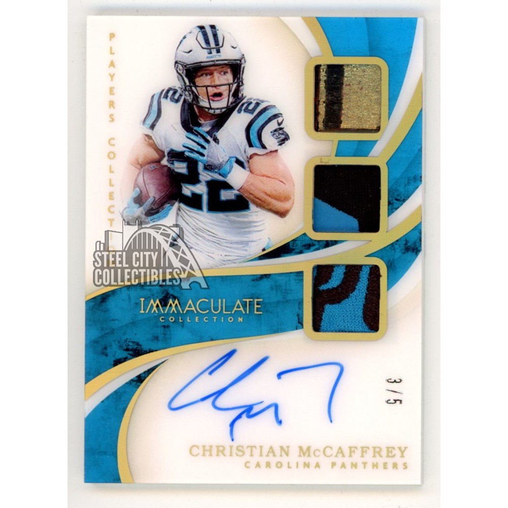 Christian McCaffrey 2019 Panini Immaculate Players Collection