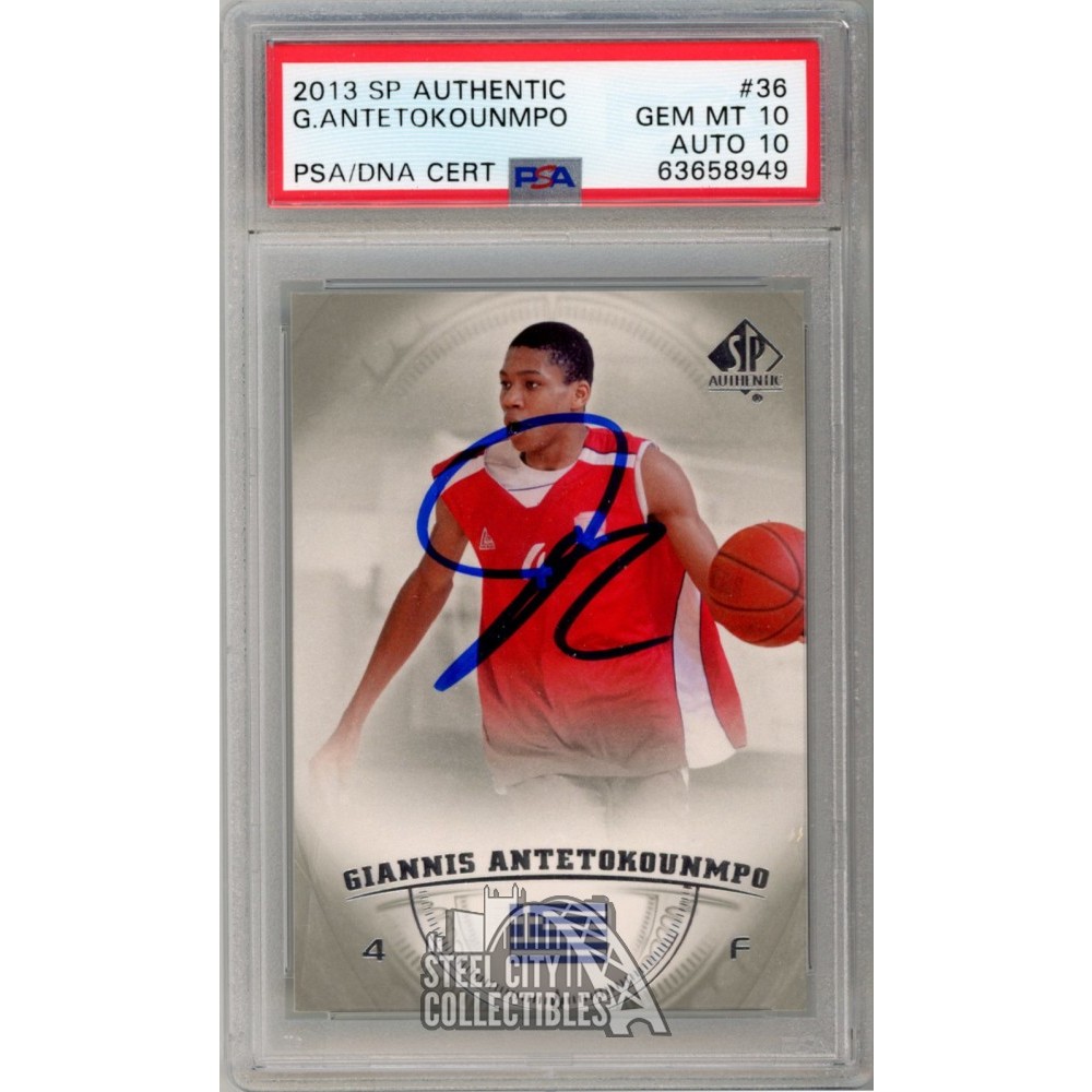 Giannis Antetokounmpo 2013-14 SP Authentic Rookie Autograph Card