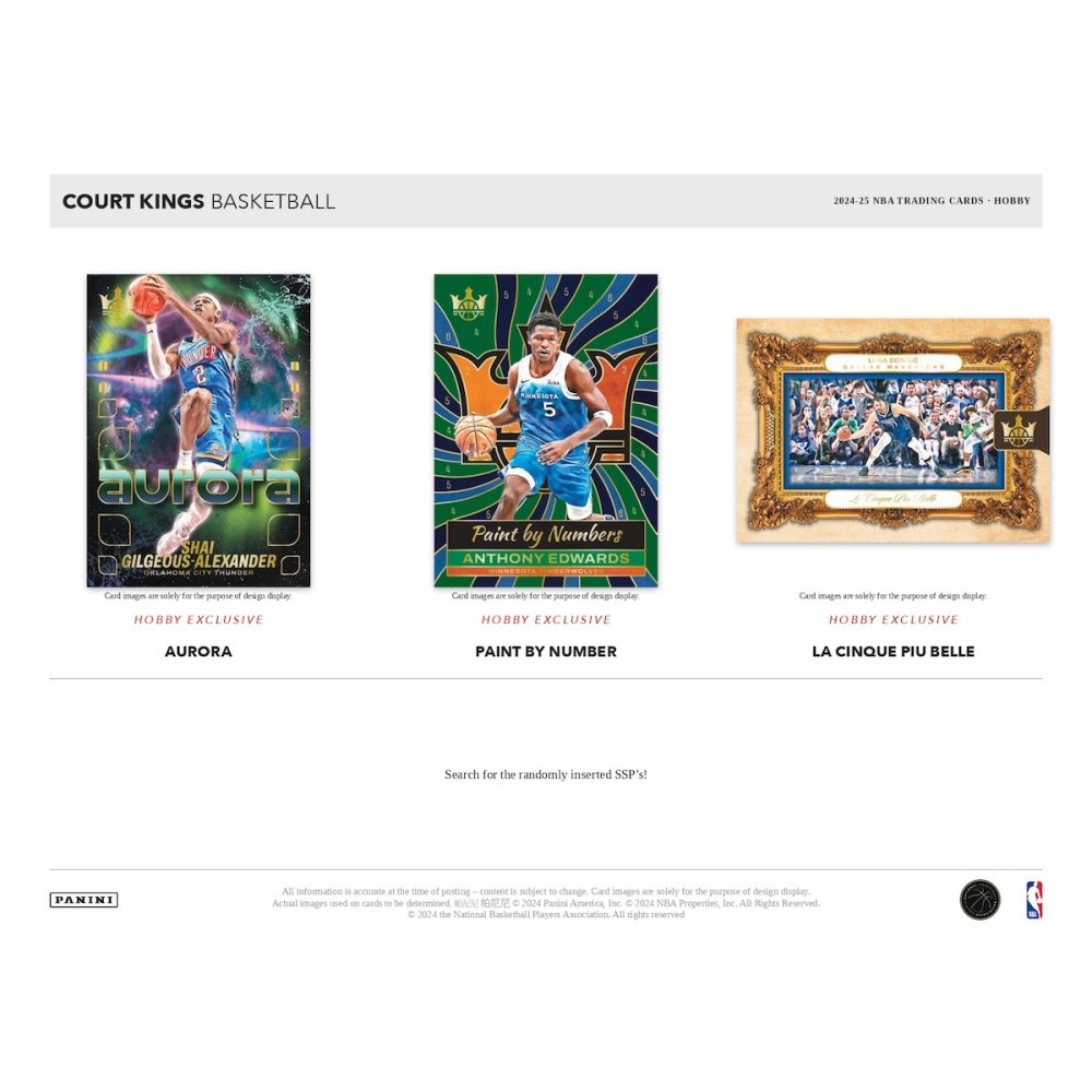 2024-25 Panini Court Kings Basketball Hobby Box | Steel City
