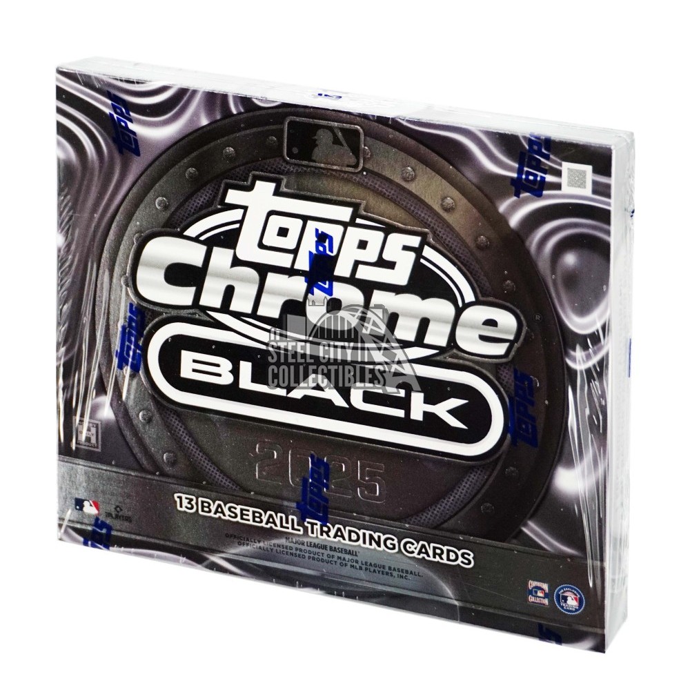 2025 Topps Chrome Black Baseball Hobby Box | Steel City Collectibles