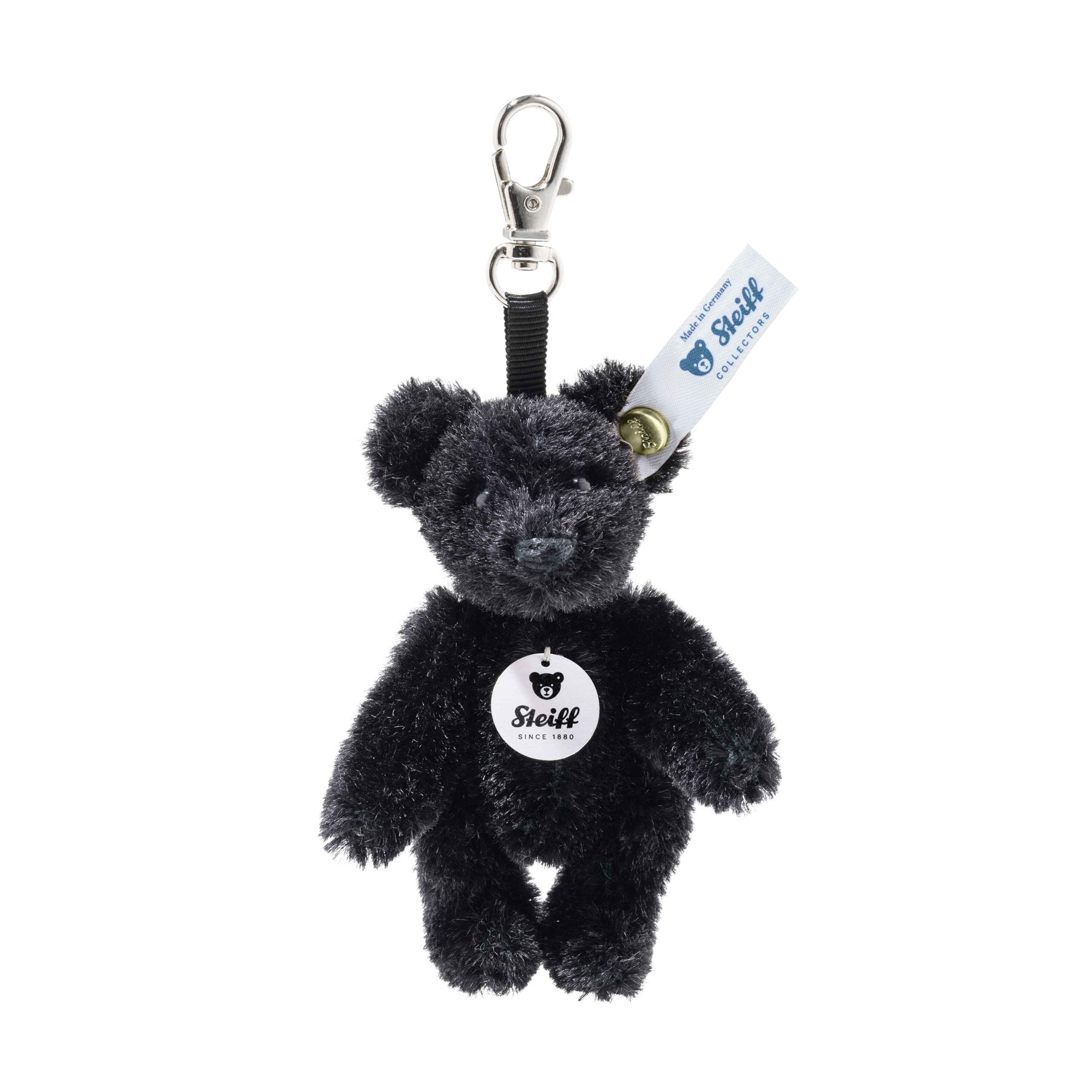 Midnight Black Mini Teddy Bear Keyring, 3 in, black - Steiff.com