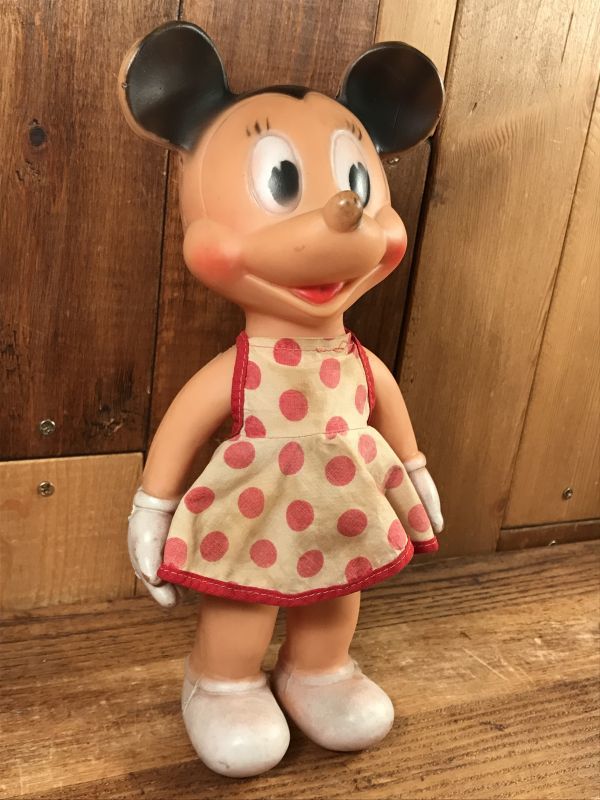 The Sun Rubber Minnie Mouse Squeeze Doll ミニーマウス ビンテージ