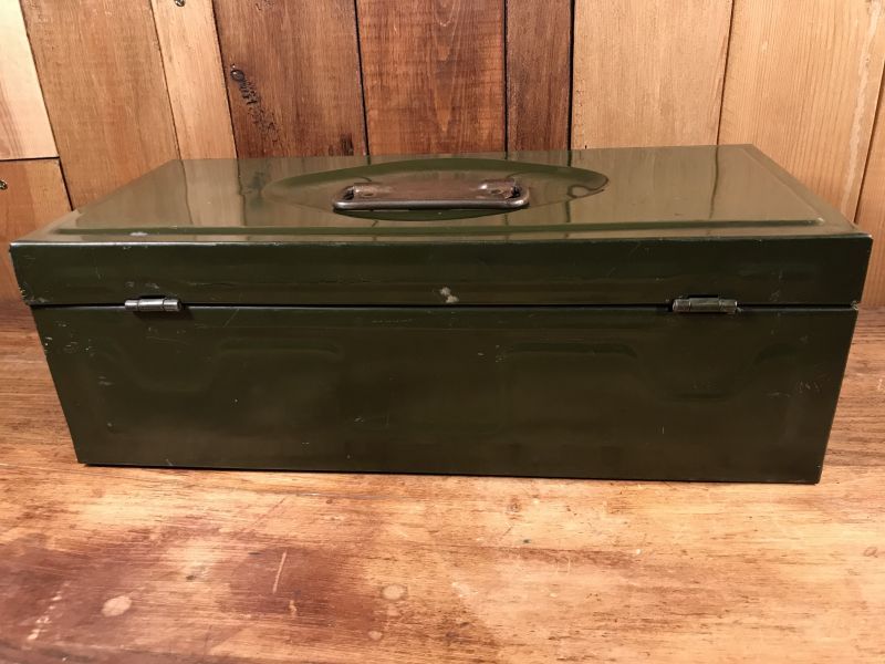 Union Utility Chest Army Green Metal Tool Box ユニオン