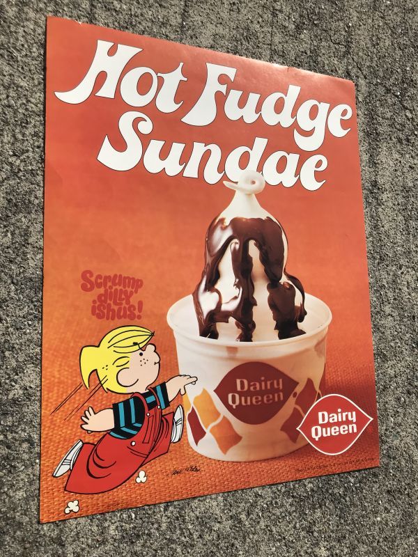 Dairy Queen Dennis The Menace “Hot Fudge Sunday” Poster デイリー