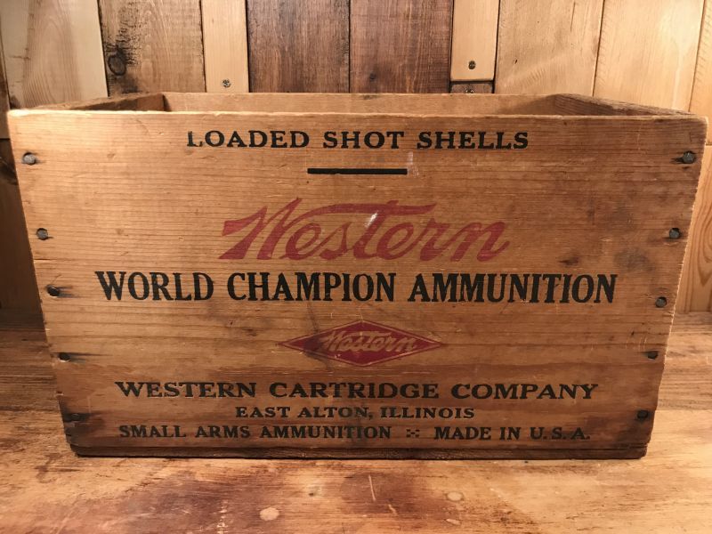 Western Cartridge Company Wood Box 弾薬 ビンテージ ウッドボックス