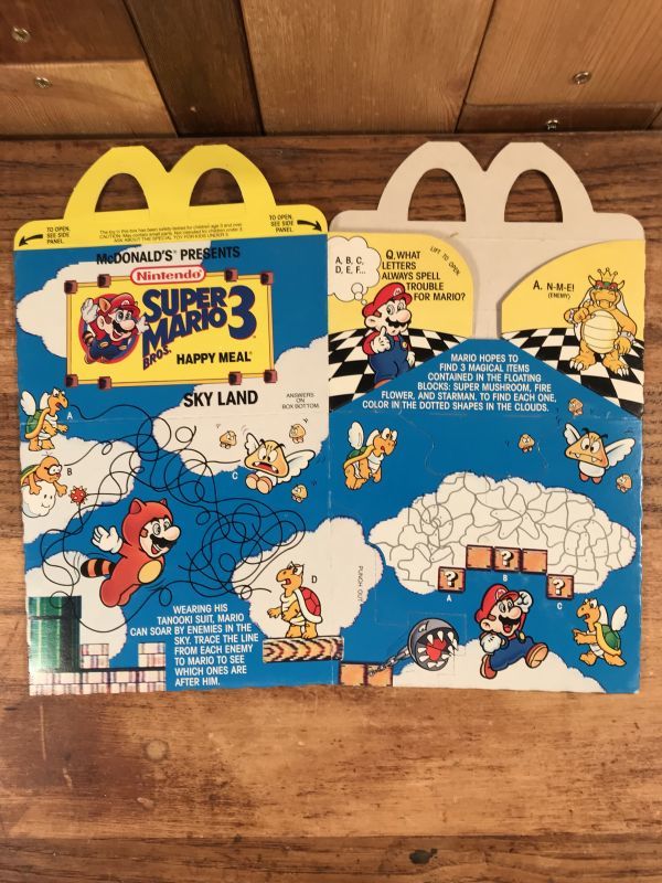 McDonald's “Super Mario Bros. 3” Happy Meal Box マクドナルド