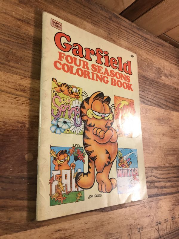 Garfield Four Seasons Coloring Book ガーフィールド ビンテージ