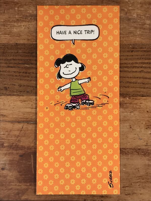 Hallmark Peanuts Lucy “Have A Nice Trip!” Greeting Card ルーシー