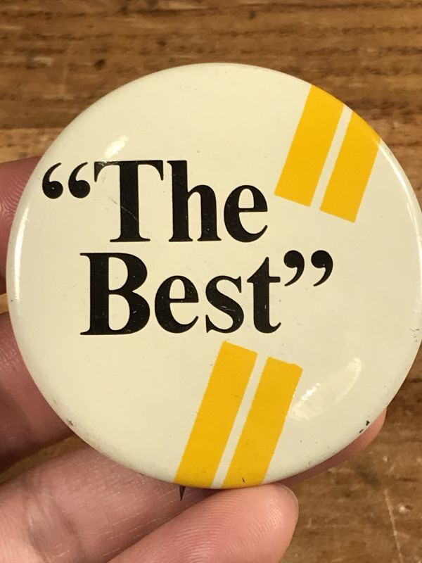 The Best” Pinback メッセージ ビンテージ 缶バッジ 缶バッチ 70年代
