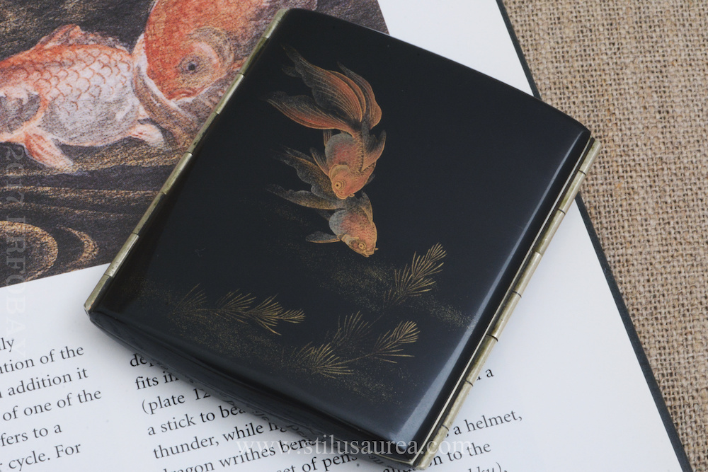 Dunhill - Namiki Goldfish Hiramaki-e cigarette case, 1930's