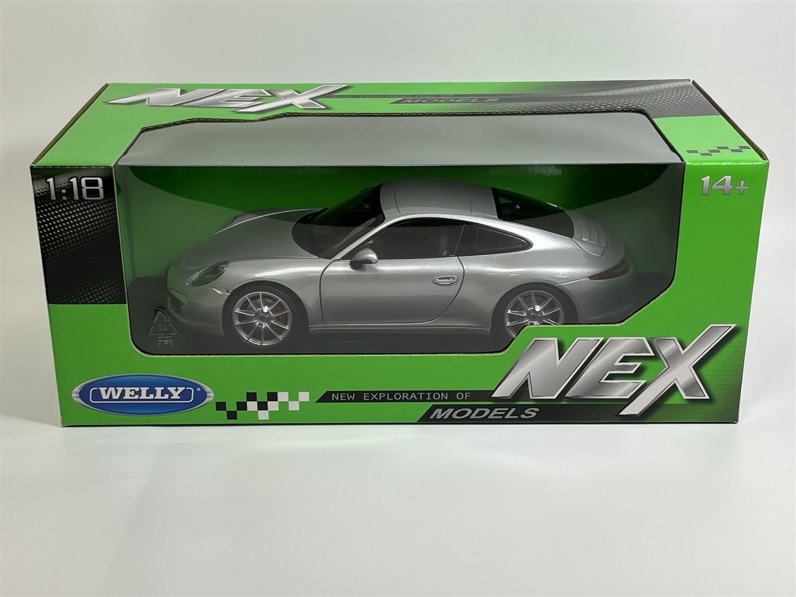 Welly 2013 Porsche 911 991 Carrera S Coupe Silver 1:18 – STM Diecast
