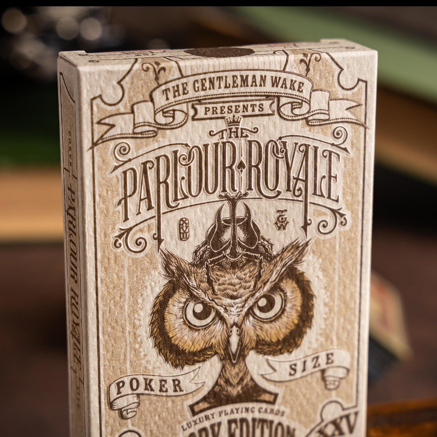 Parlour Royale Ivory | Luxury Playing Cards | Edge in red