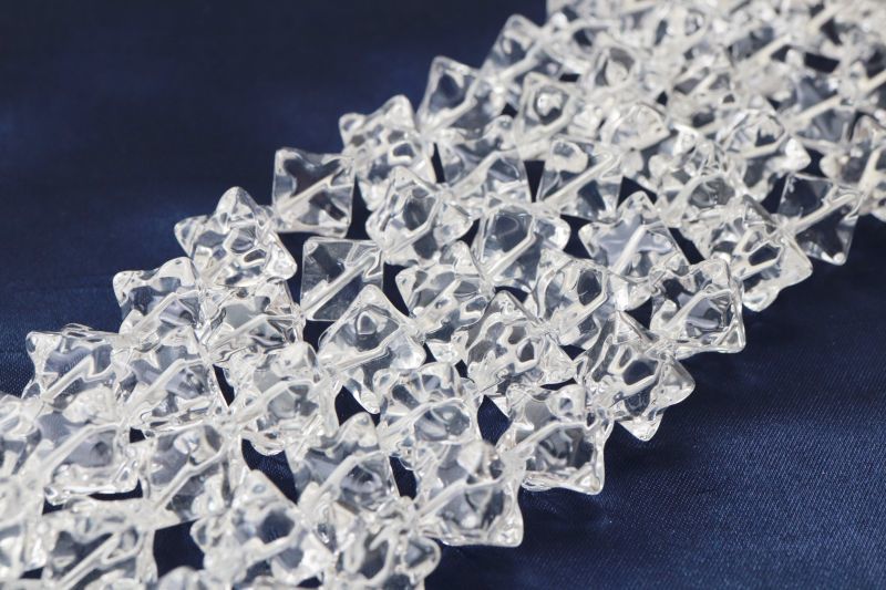 連 水晶 マカバスター クリア 10mm 六芒星 神秘 幸運 魔除け 活性化