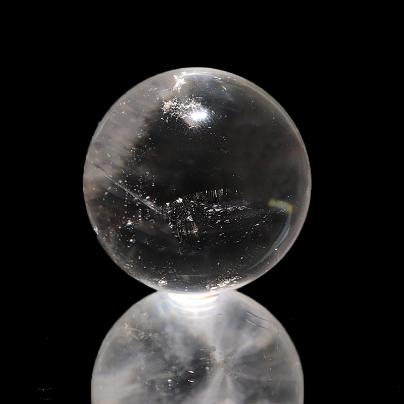 丸玉 水晶 約32mm ブラジル産 浄化 クォーツ パワーストーン 天然石