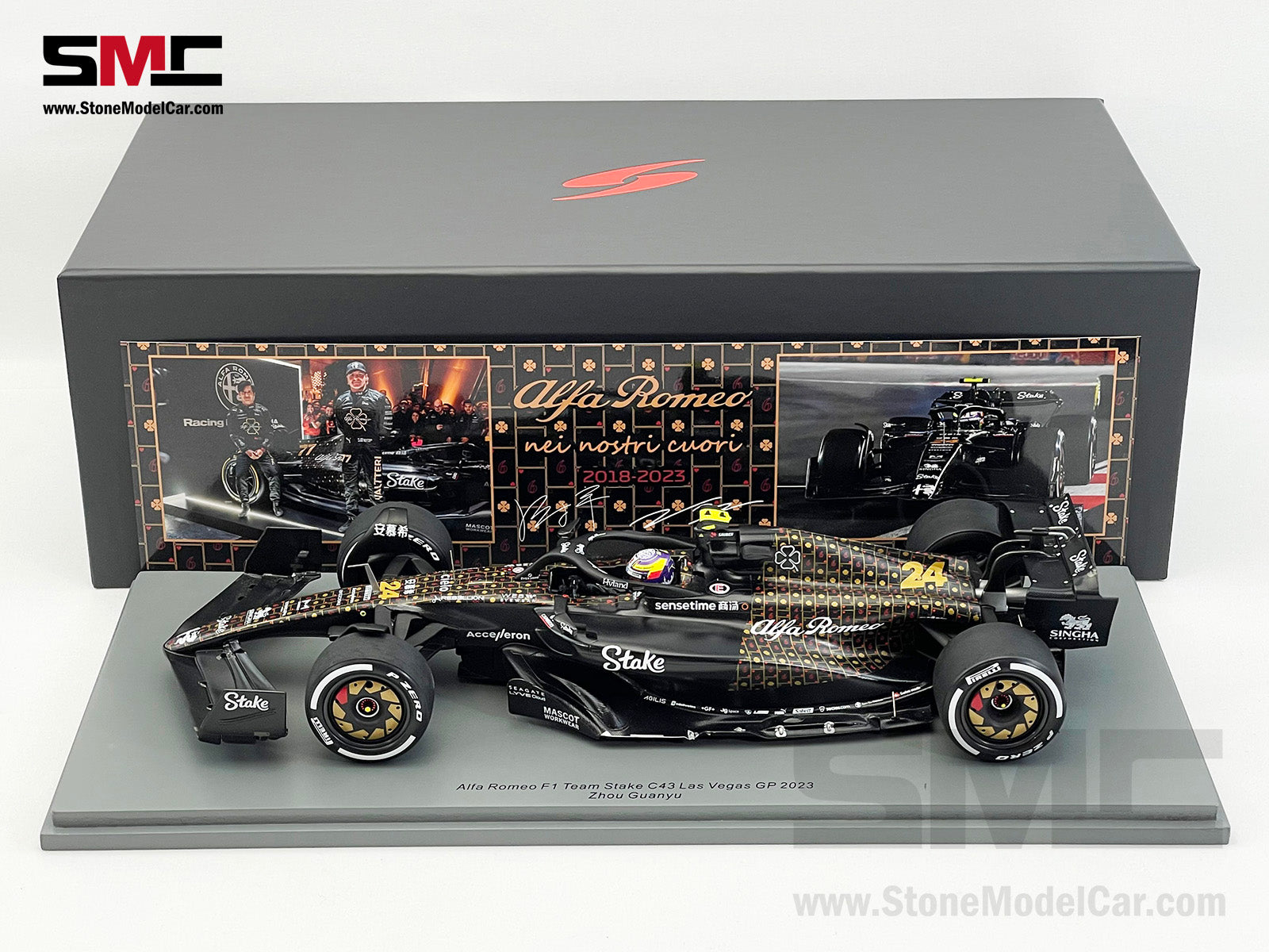 Alfa Romeo Sauber F1 C43 #24 Zhou Guanyu Las Vegas GP 2023 Spark 1