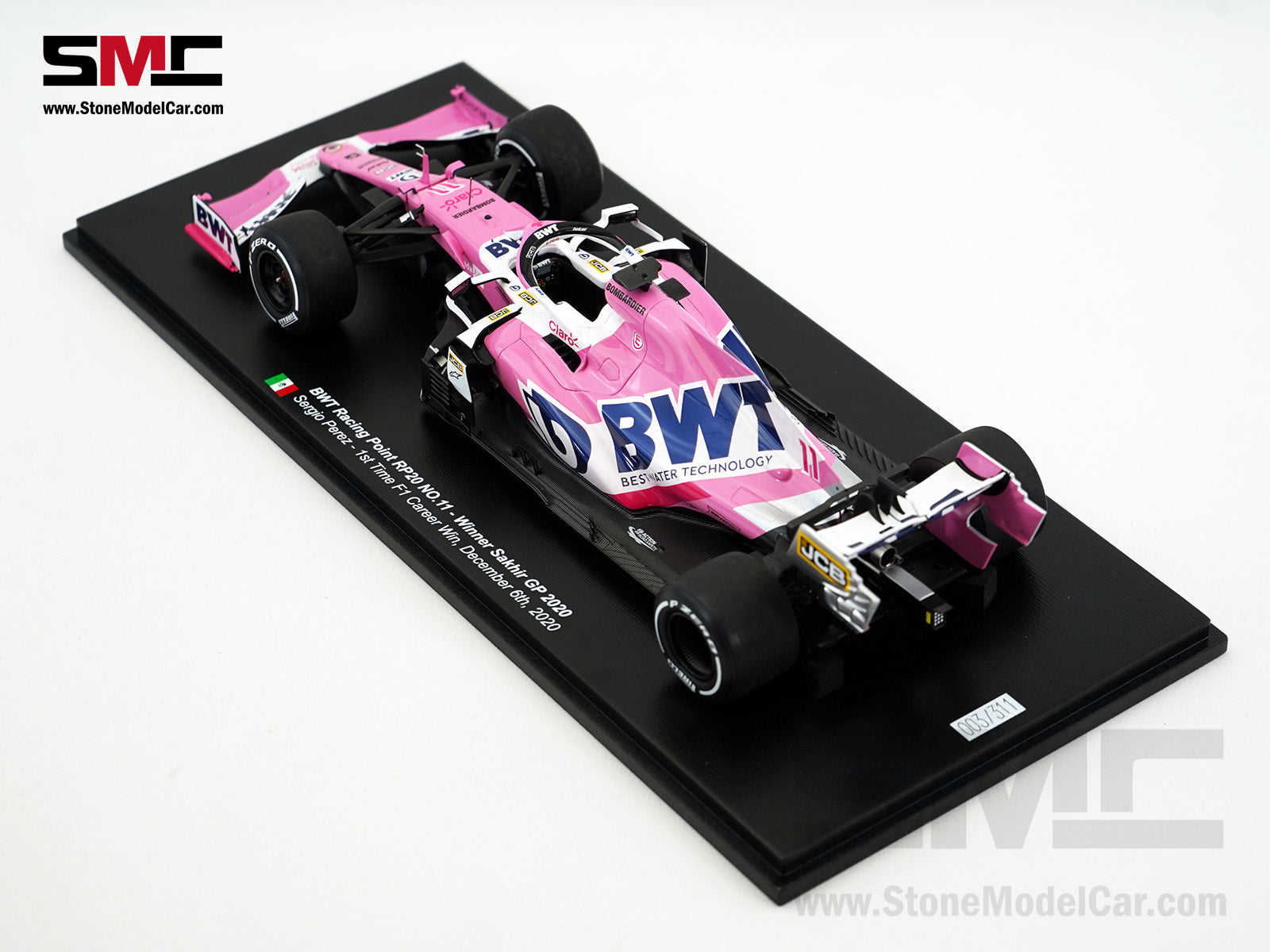 BWT Racing Point F1 RP20 #11 Sergio Perez Sakhir 2020 1st Career
