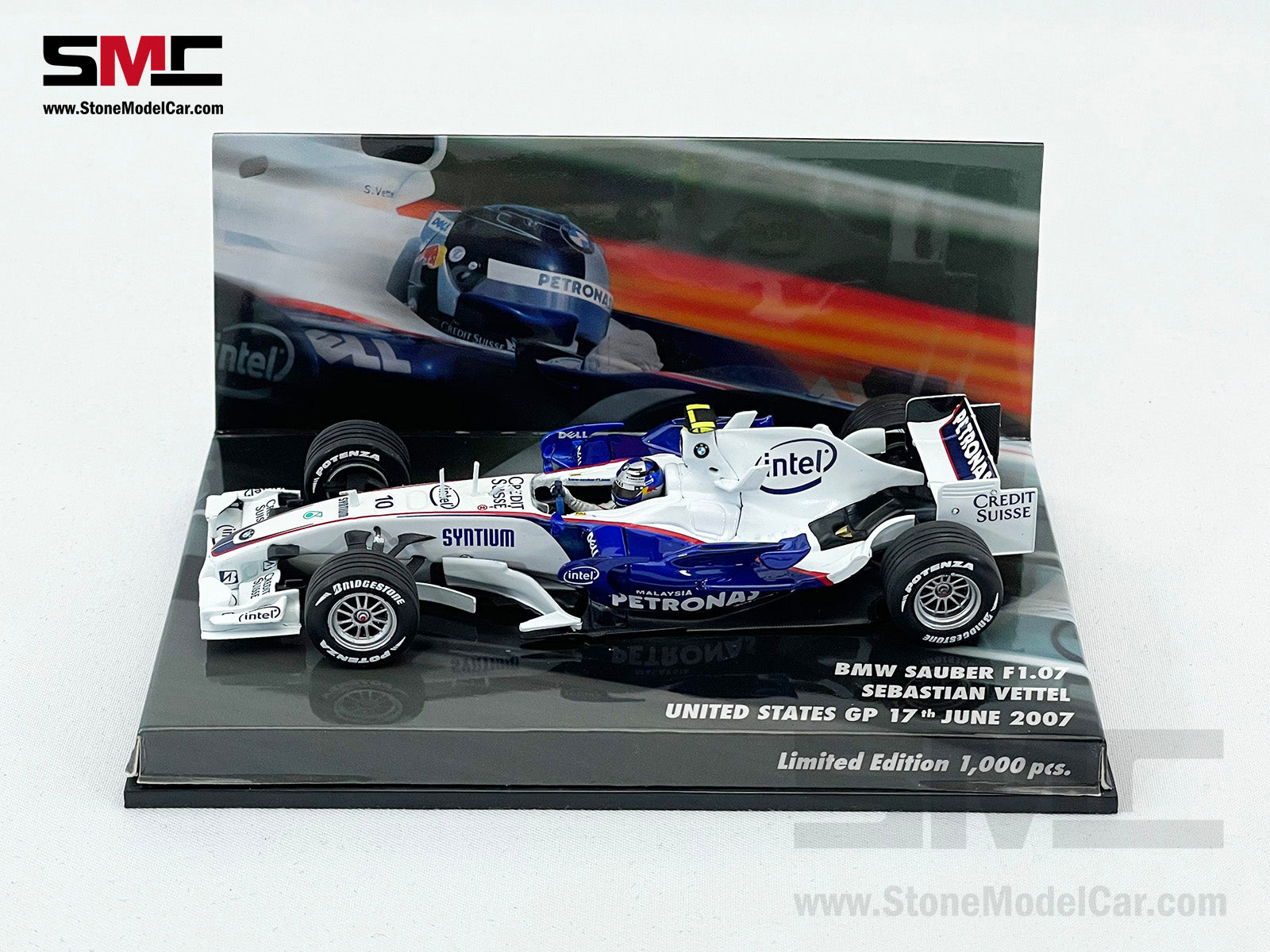 BMW Sauber F1 F1.07 #10 Sebastian Vettel USA GP 2007 1st Race 1:43