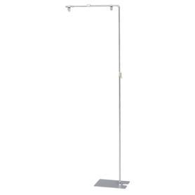 フロアスタンド スライド式幅50～83cm〔ストエキオリジナル〕 クローム