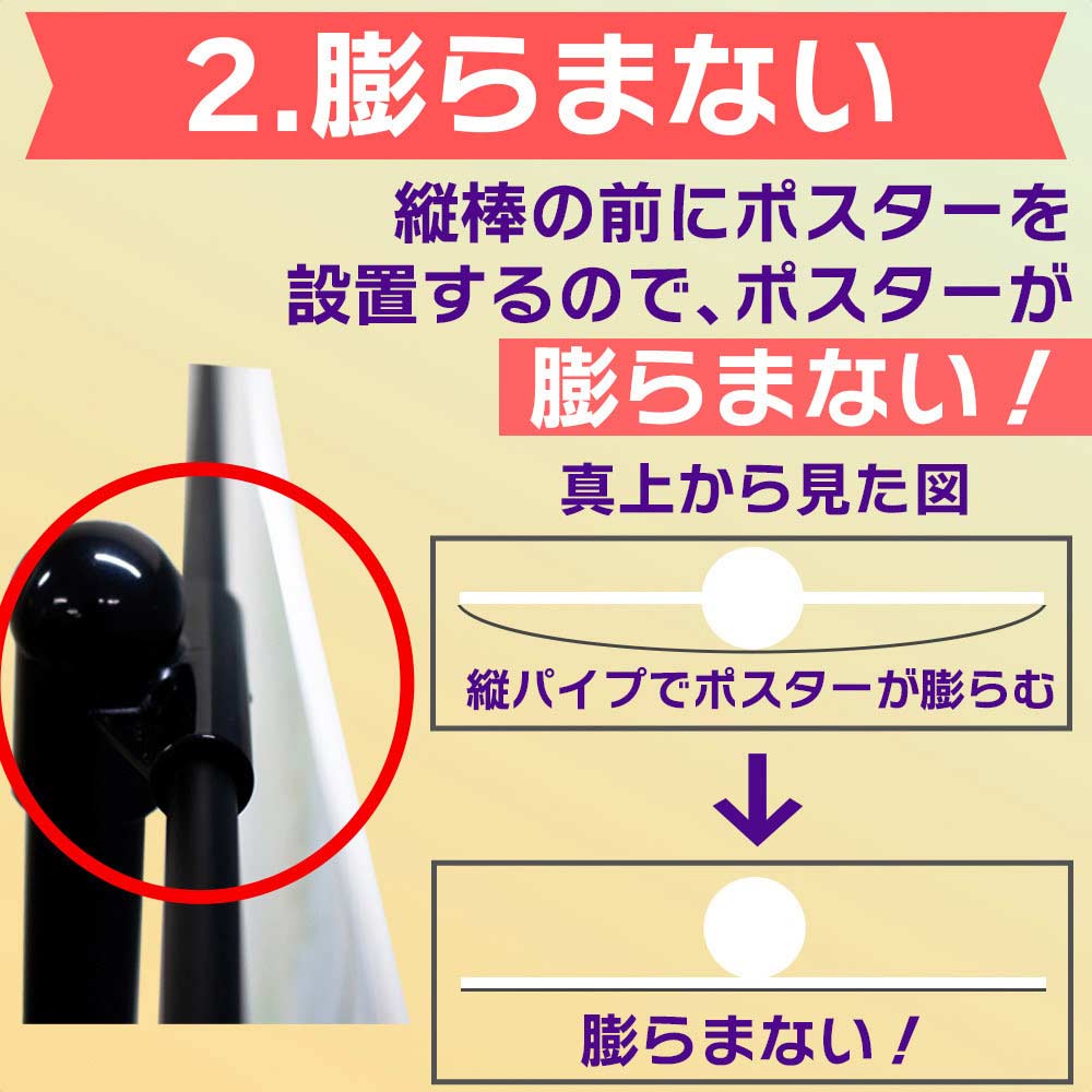 卓上式イベントポスタースタンド 90cm: 看板・POP・掲示用品ストア