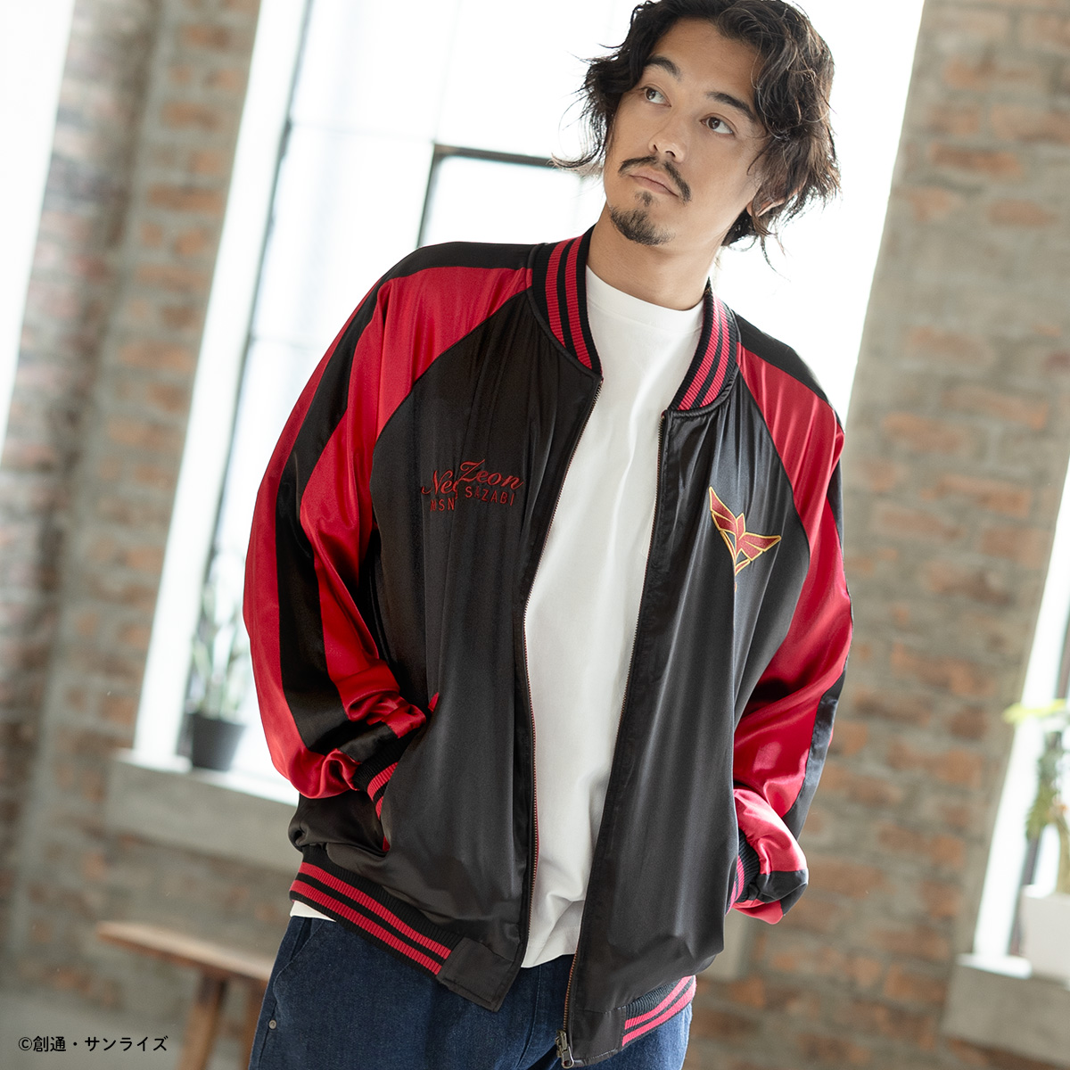 STRICT-G「ガンダムシリーズ」45周年スカジャン サザビー シャア専用