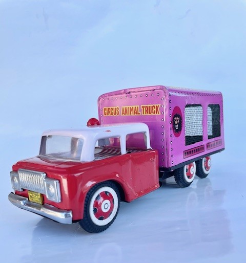 ブリキ製トラックfriction powered CIRCUS ANIMAL TRUCK 1070's 昭和