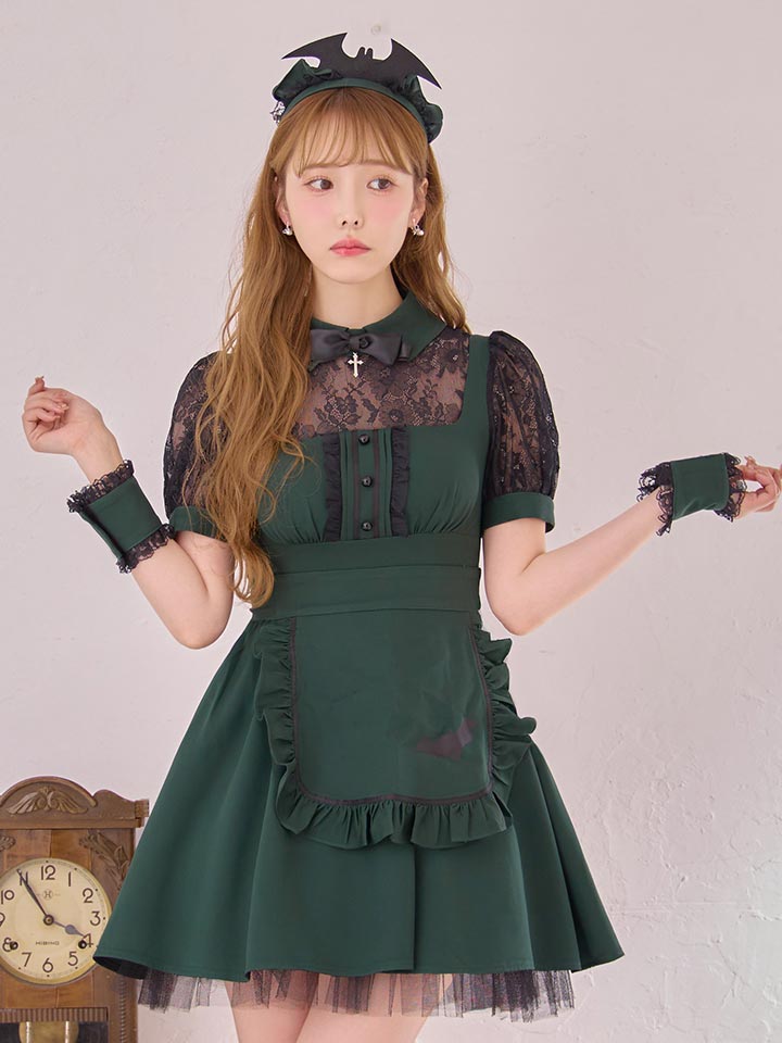 即日発送】【ハロウィン】コウモリクラシカルメイド【コスプレ6点