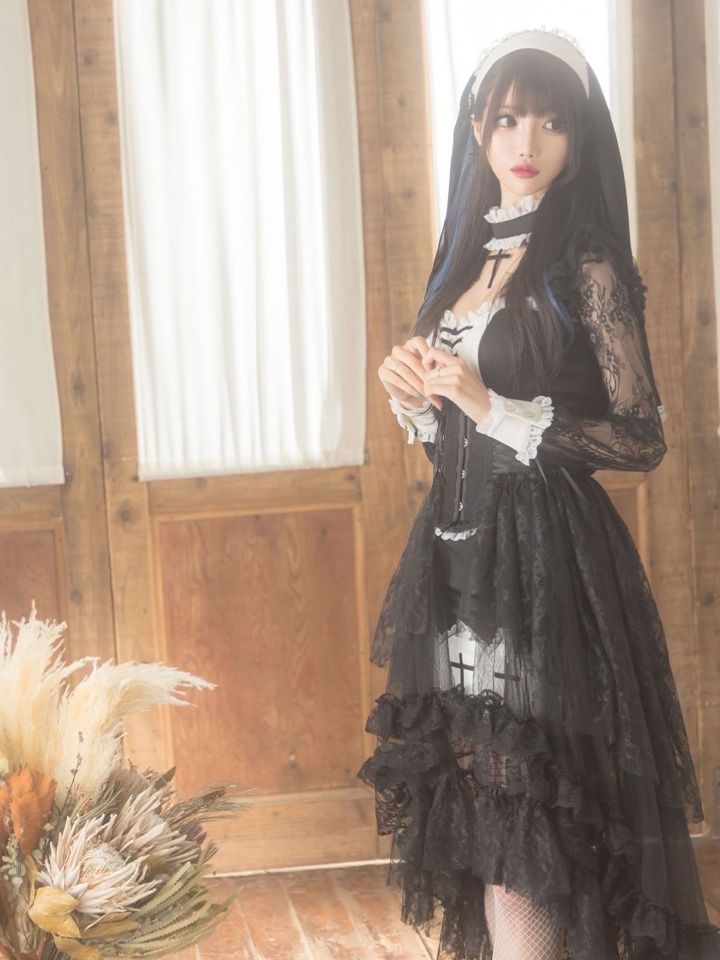 即日発送】桜咲乃愛ちゃんコラボ ゴシックシスターコスプレセット