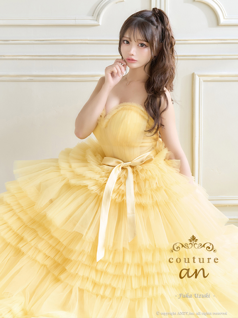 couture an/クチュールアン】ベア/ シフォン/ フリル/ リボン/ フレア