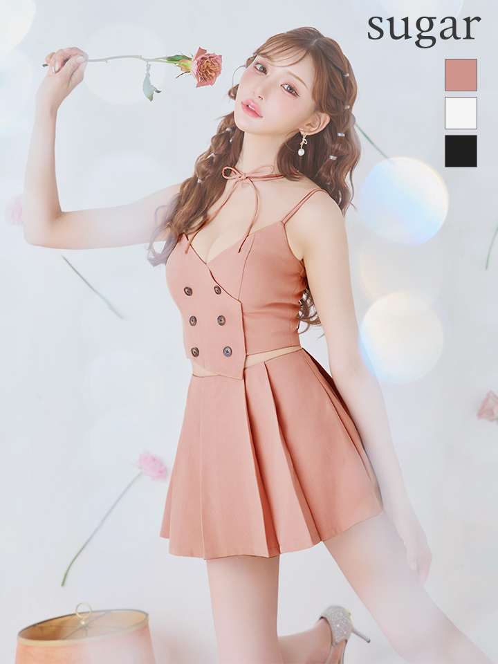 XSサイズあり【Glossy/グロッシー】チョーカー付き/ ダブルボタン