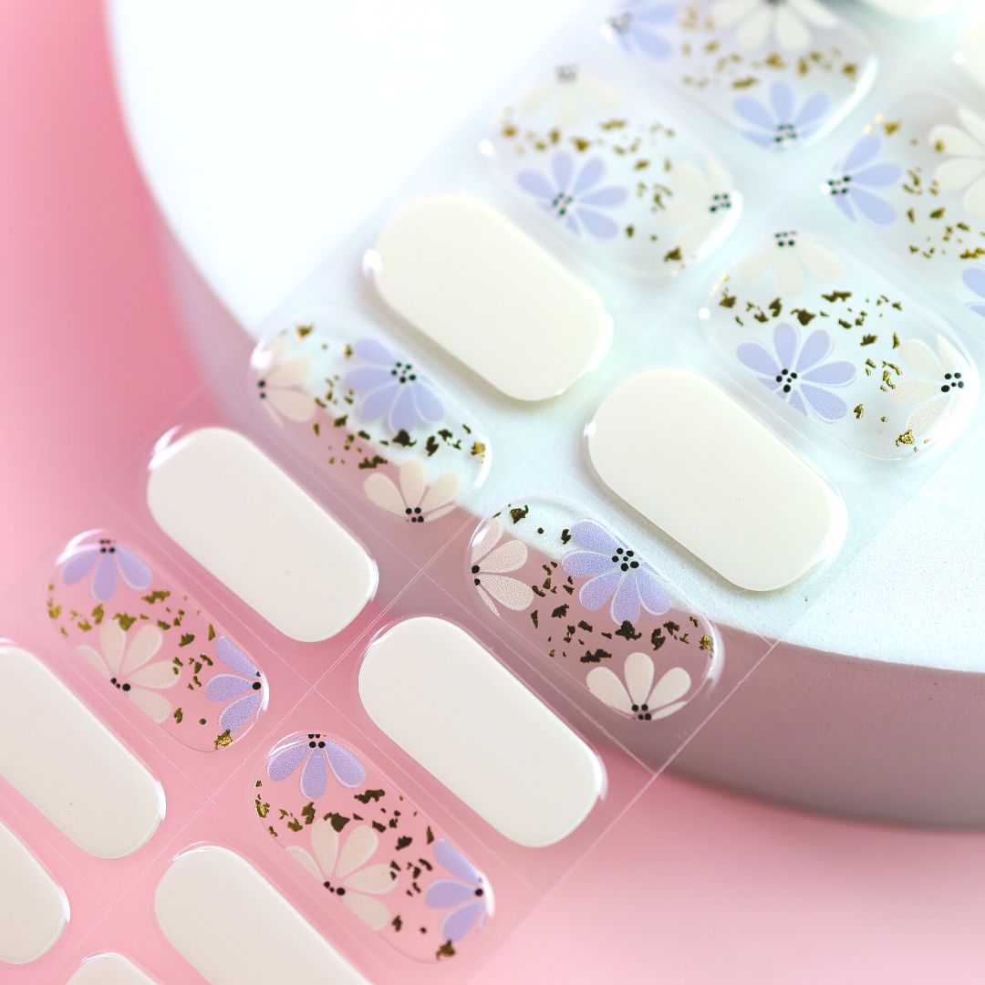 Petals Semi Cured Gel Nail Sticker Kit – Sunday Nails