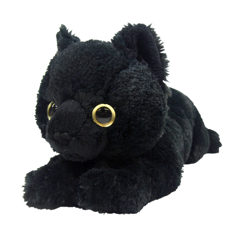 ひざねこ ぬいぐるみ(S) BK - サンレモン