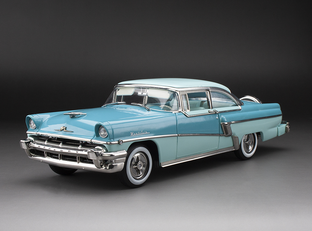 1956 Mercury MontClair Hard Top with spare tire – Niagara Blue