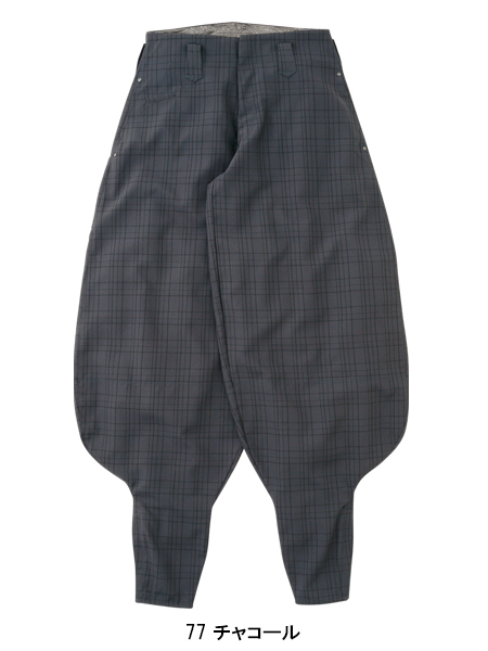 作業服・作業用品 チェック柄超超ロング八分 寅壱TORAICHI7560-418