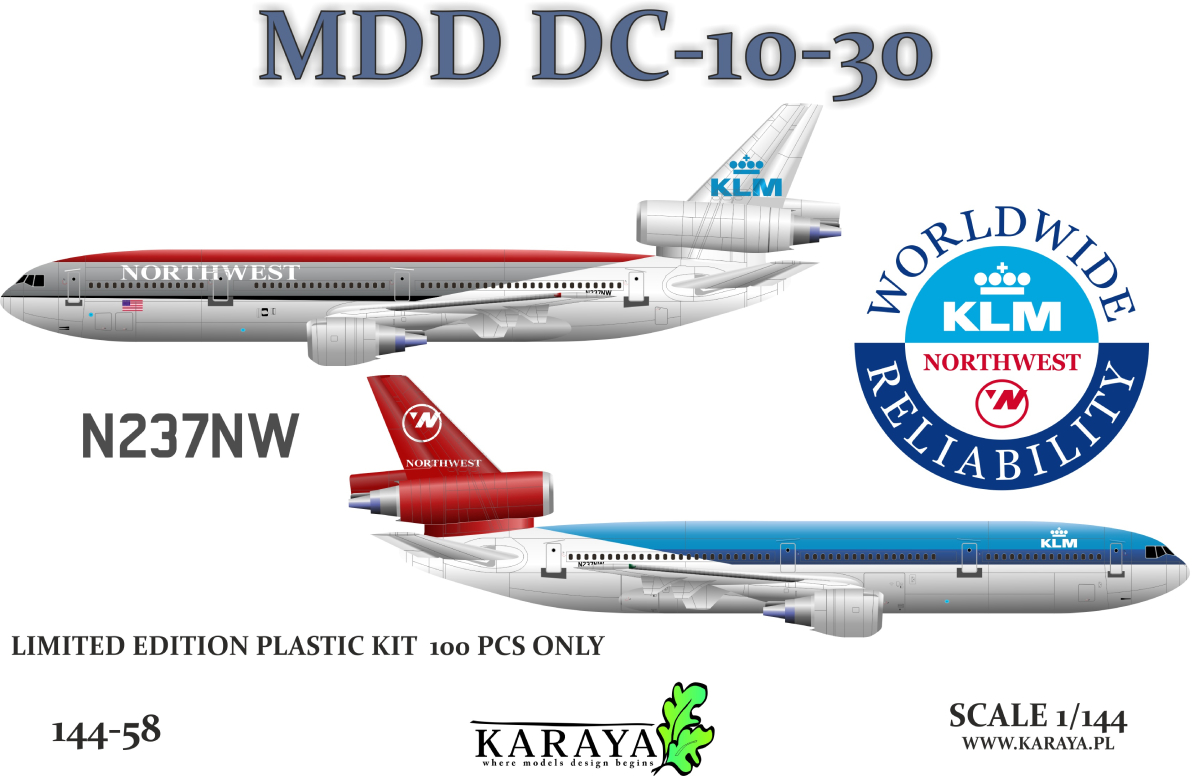 MDD DC-10-30 KLM/Northwest N237NW KARAYA -144-58
