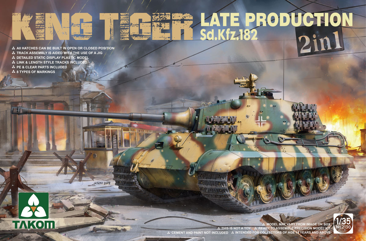 German Heavy Tank Sd.Kfz.182 King Tiger Late Production 2 in 1