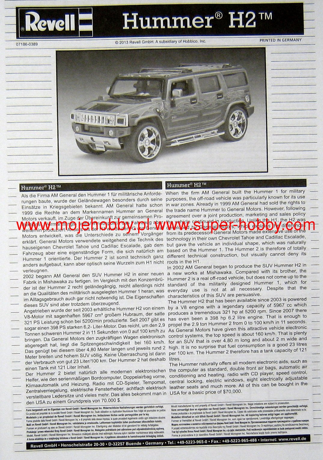 Hummer H2 Revell 07186