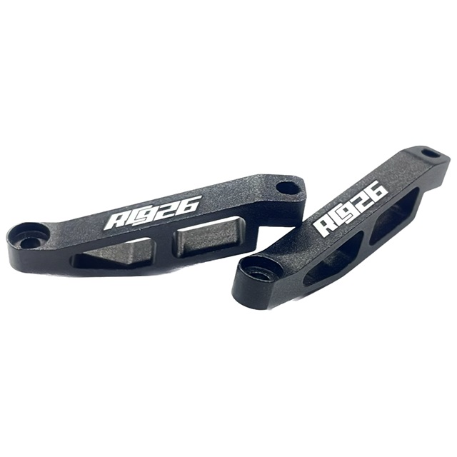 RDX用アルミシャーシブレース(2個入) マットブラック [KN-RDX01