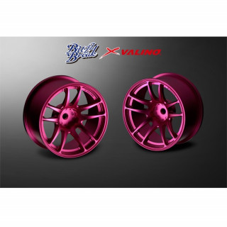 VALINO N820S アルミホイール 26mm シルバーアルマイト OFF+7 2pcs [BB