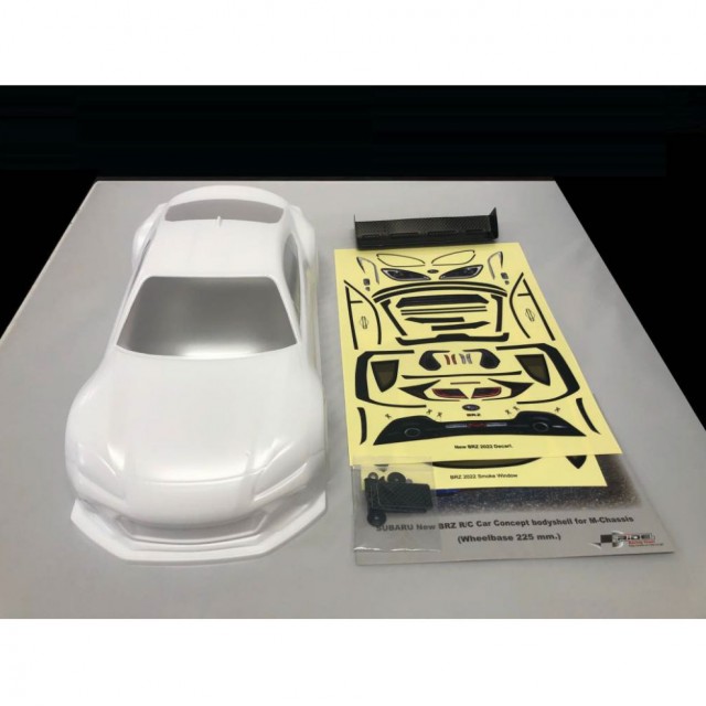 Mシャーシ用スバルNewBRZ RCカーコンセプト ホワイトプリント済ボディ