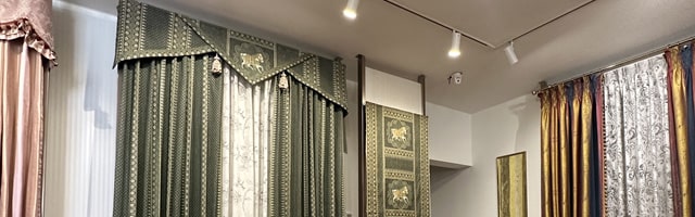 カーテンプリント生地