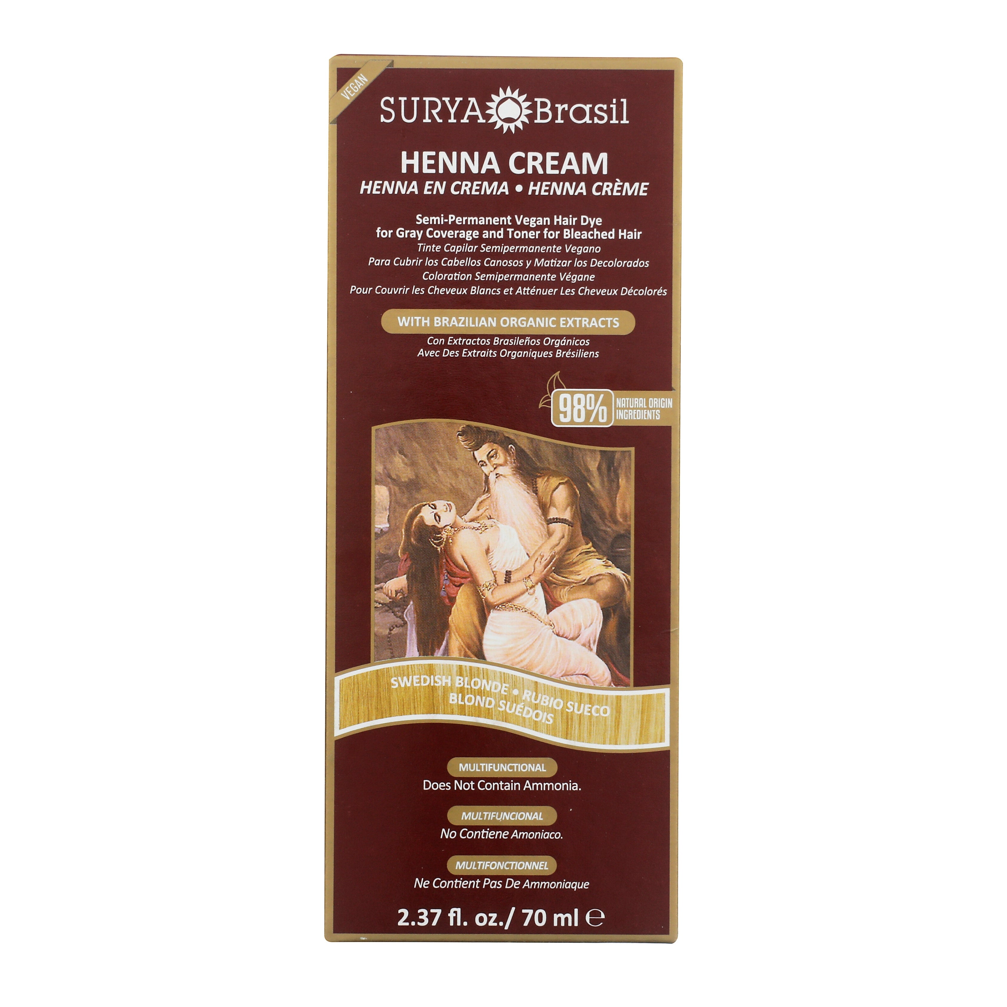 Surya Brasil Henna Cream: Natural Hair Coloring 2.37oz – Surya