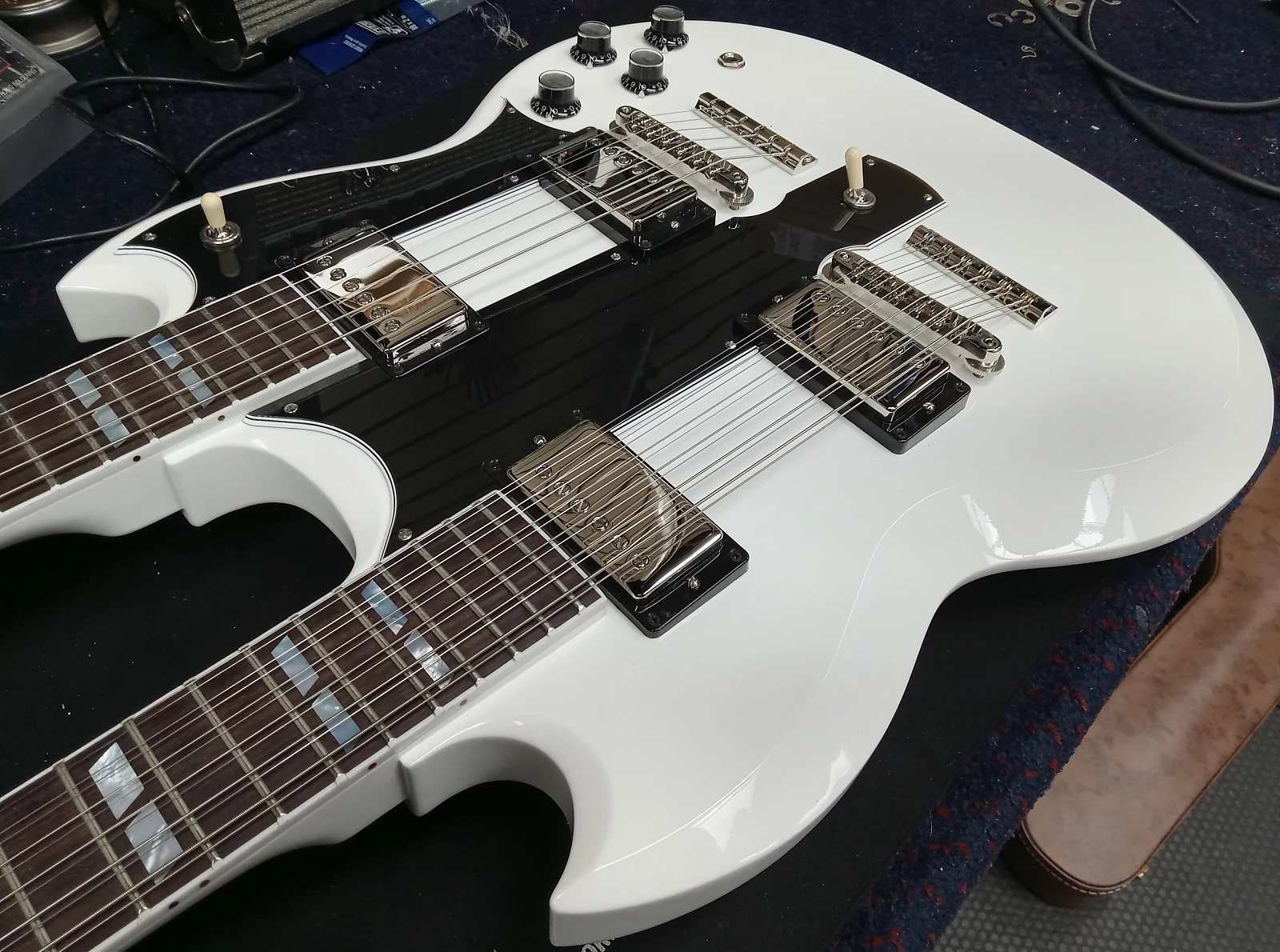 Gibson EDS-1275 Custom Shop - Alpine White - Swing City Music