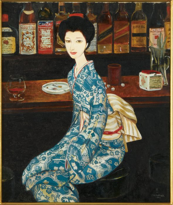 高沢 圭一「着物の女」の販売 | 美術品販売｜東京銀座ぎゃらりい秋華洞