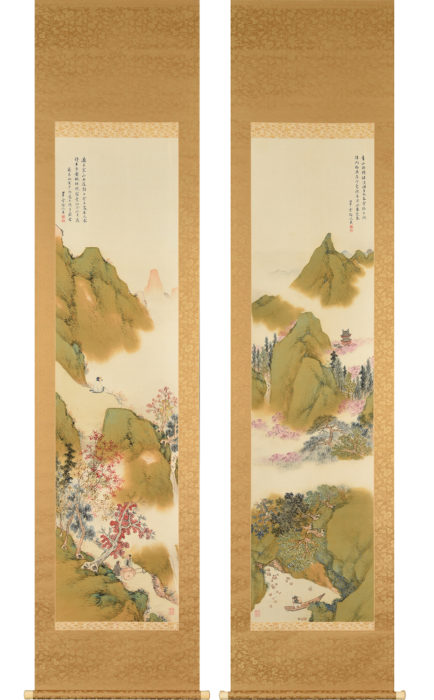 小室 翠雲「武陵桃源図 楓林停車図」の販売 | 美術品販売｜東京銀座
