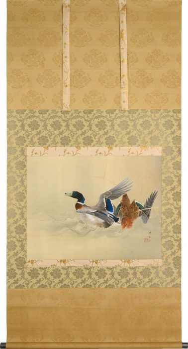 池上 秀畝「雙鴨浴羽」の販売 | 美術品販売｜東京銀座ぎゃらりい秋華洞