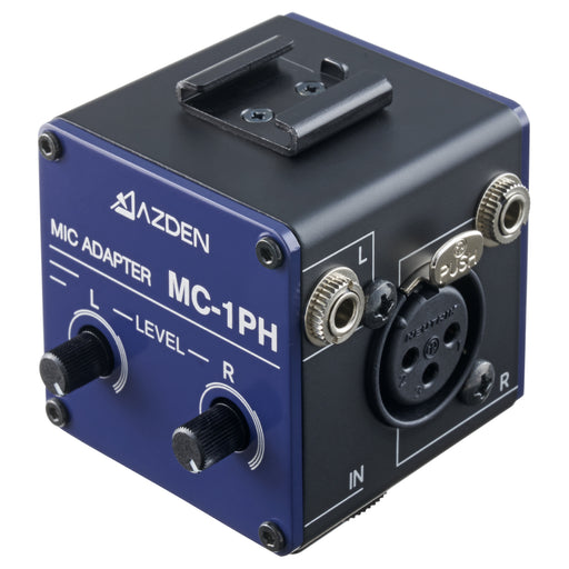 AZDEN MC-1PH(BLUE) ファンタム電源供給機能付きマイクアダプター