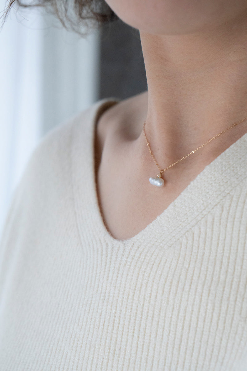 MINIMUMNUTS South sea keshi Pearl necklace ミニマムナッツ 南洋