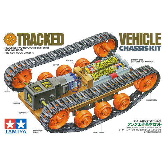 タミヤ 楽しい工作シリーズ（108）『タンク工作基本セット』 商品詳細