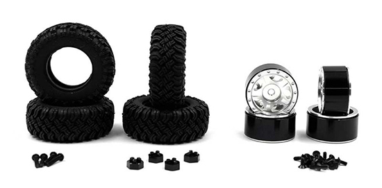 アルミCNC5スポークBeadlockホイルセット Kyosho Mini-Z 4x4 Toyota