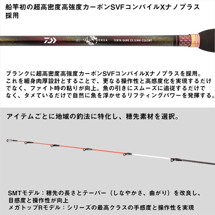 3月入荷予定/ご予約受付中】 ダイワ 26 紅牙 テンヤゲーム EX S/MH